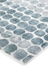 10' X 13' Blue And Gray Polka Dots Distressed Stain Resistant Area Rug
