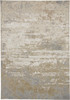 12' X 15' Ivory Gold And Gray Abstract Area Rug