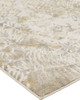 12' X 15' Ivory Tan And Gray Abstract Area Rug