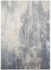 4' X 6' Gray Blue And Ivory Abstract Area Rug