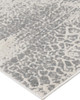 9' X 12' Gray Blue And Ivory Abstract Area Rug