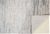 8' X 11' Blue Gray And Ivory Abstract Stain Resistant Area Rug