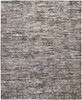 5' X 8' Gray Blue And Silver Wool Abstract Hand Knotted Area Rug