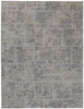 9' X 12' Gray And Ivory Abstract Hand Woven Area Rug