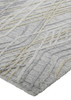 10' X 14' Gray And Ivory Abstract Hand Woven Area Rug
