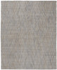 8' X 10' Gray And Blue Abstract Hand Woven Area Rug