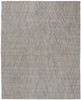9' X 12' Gray And Blue Abstract Hand Woven Area Rug