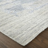 9' X 12' Gray And Blue Abstract Hand Woven Area Rug