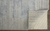 9' X 12' Gray And Blue Abstract Hand Woven Area Rug