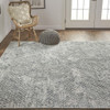 10' X 14' Gray Abstract Hand Woven Area Rug