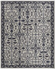 9' X 12' Taupe And Gray Wool Floral Tufted Handmade Stain Resistant Area Rug