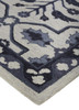 10' X 14' Taupe And Gray Wool Floral Tufted Handmade Stain Resistant Area Rug