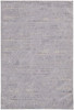 9' X 12' Gray Striped Power Loom Distressed Stain Resistant Area Rug