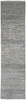 10' Silver Wool Striped Hand Knotted Runner Rug