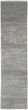 12' Silver Wool Striped Hand Knotted Runner Rug