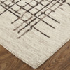12' X 15' Tan And Brown Wool Plaid Tufted Handmade Area Rug