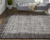 12' X 15' Brown And Ivory Wool Plaid Tufted Handmade Area Rug