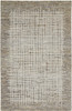 12' X 15' Tan And Ivory Wool Plaid Tufted Handmade Area Rug