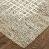 12' X 15' Tan And Ivory Wool Plaid Tufted Handmade Area Rug