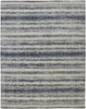 9' X 12' Ivory And Blue Abstract Hand Woven Area Rug