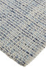 5' X 8' Gray Ivory And Blue Hand Woven Area Rug