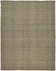 5' X 8' Green And Tan Hand Woven Area Rug