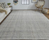 10' X 14' Ivory Tan And Gray Hand Woven Area Rug