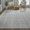 10' X 14' Ivory Tan And Gray Hand Woven Area Rug