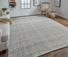 12' X 15' Ivory Tan And Gray Hand Woven Area Rug