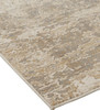 9' X 12' Tan Ivory And Brown Abstract Area Rug