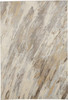 12' X 15' Ivory Tan And Brown Abstract Area Rug