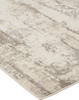 9' X 12' Ivory And Brown Abstract Area Rug