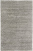 4' X 6' Gray And Silver Striped Hand Woven Area Rug