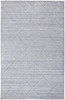 5' X 8' Gray And Silver Striped Hand Woven Area Rug