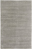 2' X 3' Gray And Silver Striped Hand Woven Area Rug