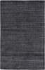 10' X 14' Gray And Black Striped Hand Woven Area Rug