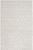 2' X 3' Ivory And Gray Striped Hand Woven Area Rug