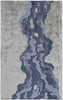 2' X 3' Ivor Gray And Blue Wool Abstract Tufted Handmade Area Rug