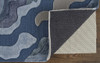 8' X 10' Gray Taupe And Blue Wool Abstract Tufted Handmade Area Rug