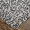 4' X 6' Gray Taupe And Ivory Abstract Power Loom Stain Resistant Area Rug