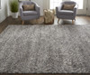 8' X 10' Gray Taupe And Ivory Abstract Power Loom Stain Resistant Area Rug