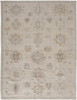 2' X 3' Tan And Brown Floral Hand Knotted Stain Resistant Area Rug