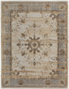 12' X 15' Tan Brown And Gray Power Loom Distressed Area Rug