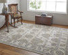 10' X 14' Tan Ivory And Brown Power Loom Area Rug