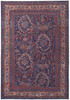 4' X 6' Red Blue And Tan Floral Power Loom Area Rug