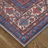 5' X 8' Red Blue And Tan Floral Power Loom Area Rug