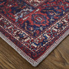 10' X 14' Red Blue And Tan Floral Power Loom Area Rug