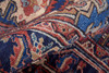 9' X 12' Red Tan And Blue Floral Power Loom Area Rug