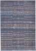 8' X 10' Blue Purple And Brown Floral Power Loom Area Rug