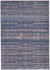 2' X 3' Blue Purple And Brown Floral Power Loom Area Rug